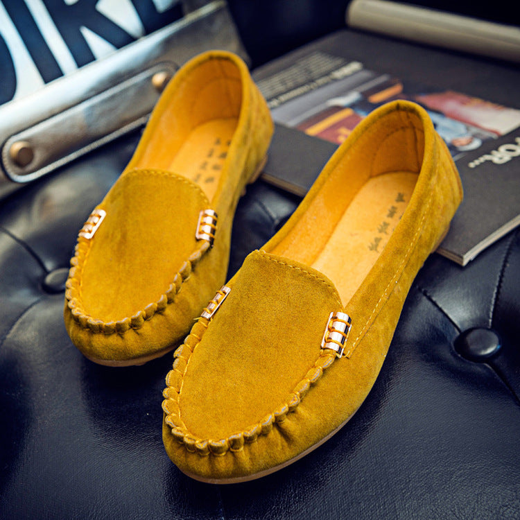 Damen Mokassins aus weichem Wildleder mit modischem Design R&B