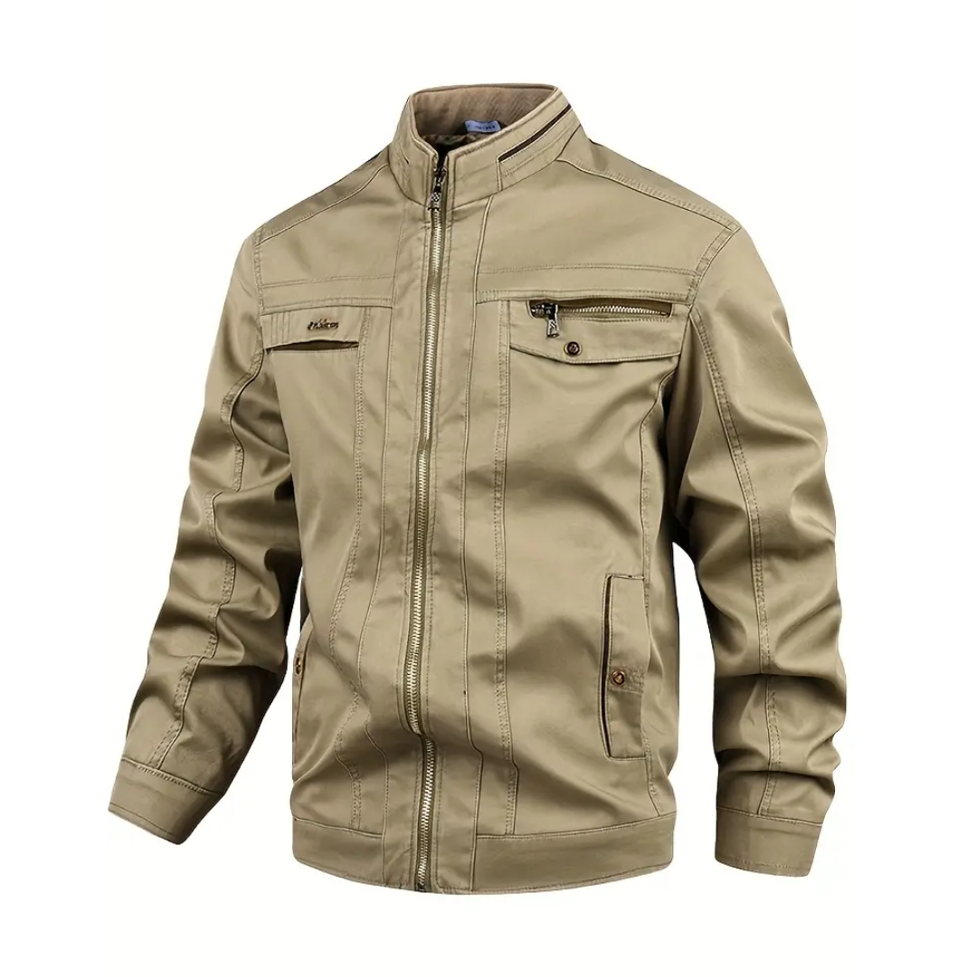 R&B | Herren Baumwolljacke winddicht & wasserabweisend im Feldlook