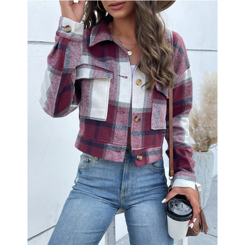 R&B | Trendige Karierte Jacke für Damen