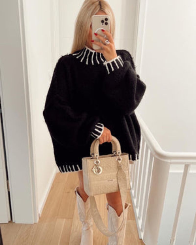 R&B | Strickjacken Revers Pullover