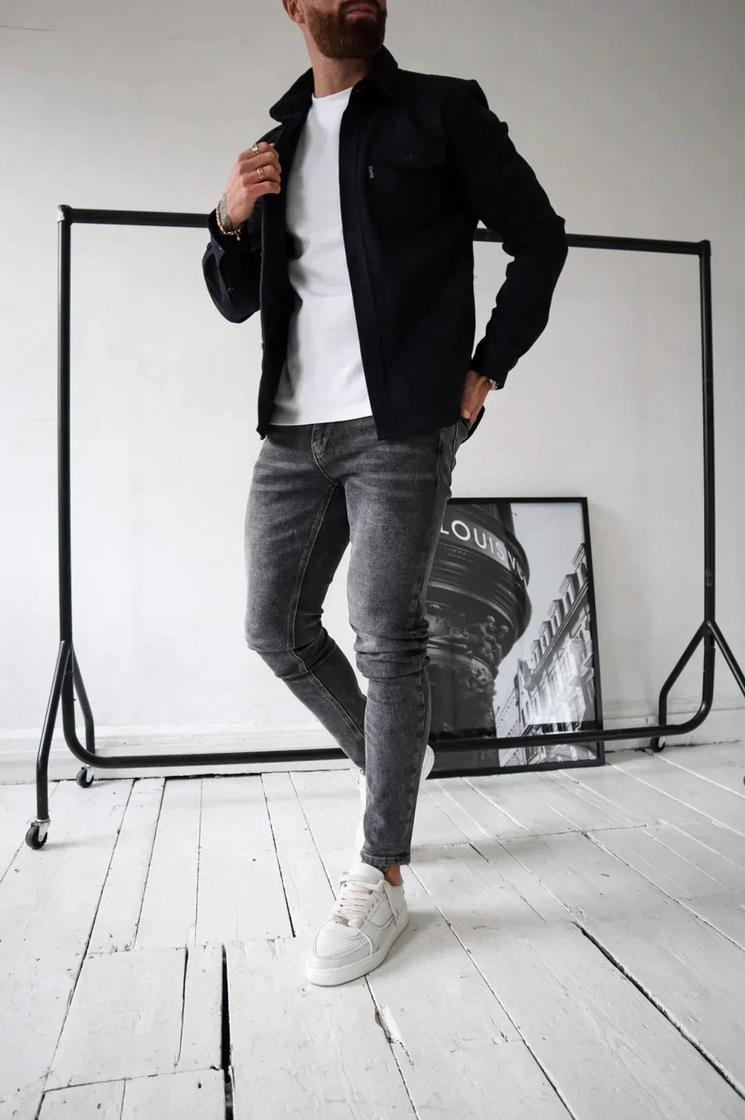 R&B | Premium-Jacke mit Knopfverschluss für Herren Stylische und Bequeme Jacke