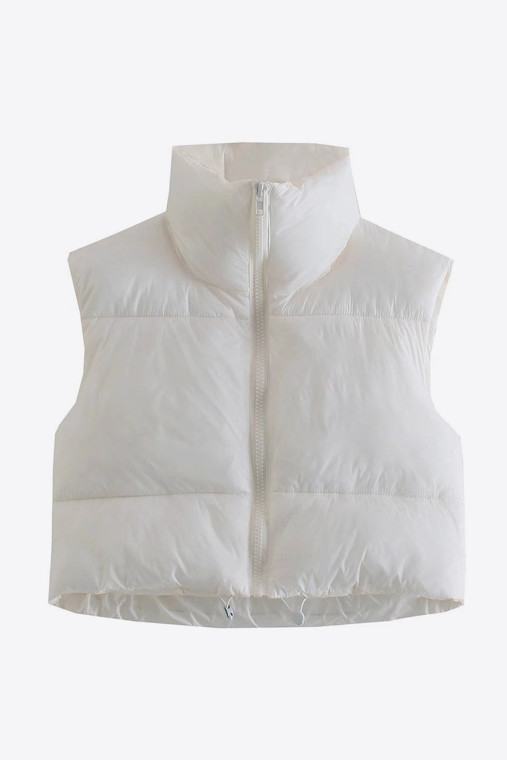 R&B | Zip-Up Drawstring Puffer Weste