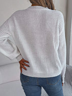 R&B | Sweater - Strukturstrick Rundhals Pullover