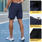 R&B | Große, doppelt gefütterte Sportshorts