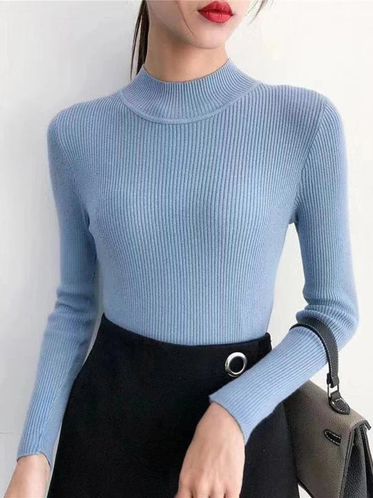 R&B | gerippter Wollpullover für Damen