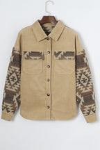 R&B | Aztek-muster Shirtjacke Baumwolle Komfort und Stil