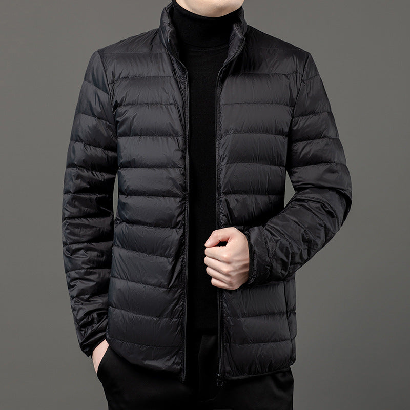R&B | Gep pufftes leichtgewicht Herrenjacke mit Reißverschluss