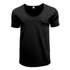 R&B | T-Shirt mit V-Ausschnitt in Übergröße