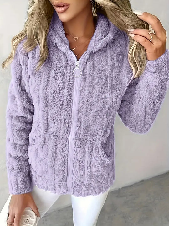 R&B | Weiches Kapuzen Sweatshirt mit Reißverschluss
