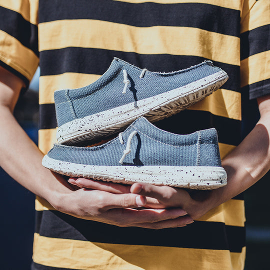 Ezra | Britische Segeltuch-Sneaker für Herren