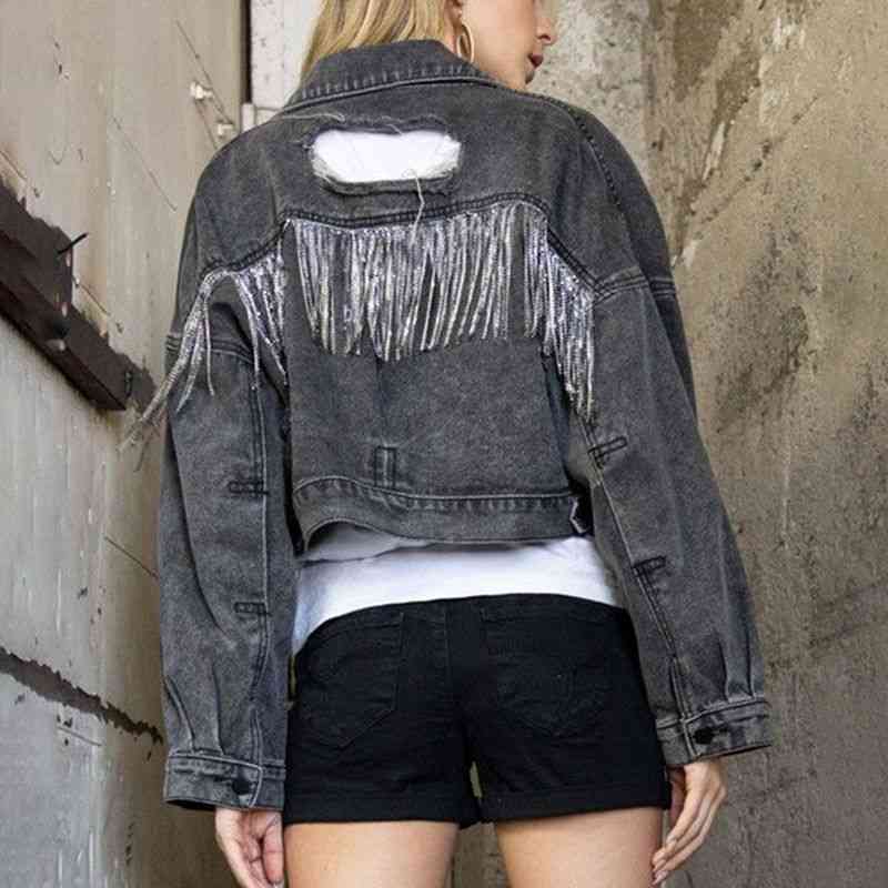 R&B | Zeitgenössische Denim Jacke mit Kragen