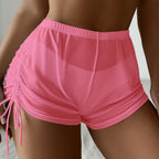 R&B | Badehose mit hoher Taille und Kordelzug aus Mesh