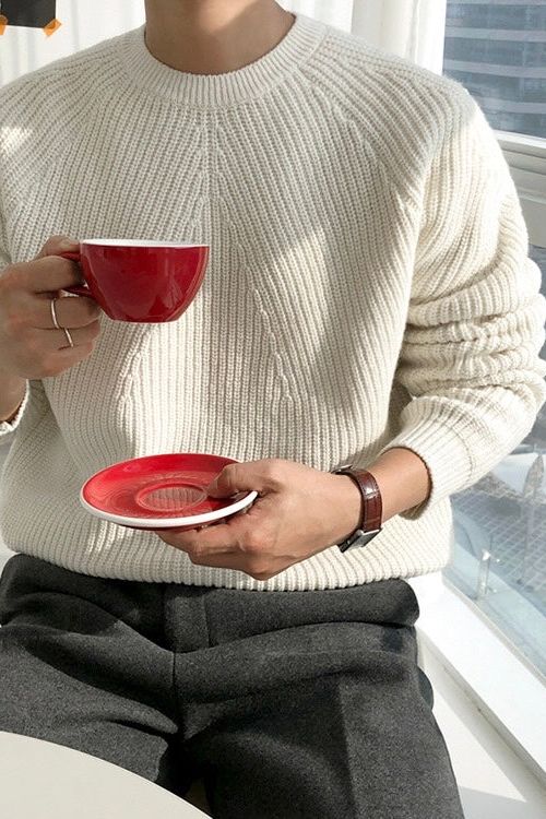 R&B | Eleganter Gerippter Pullover für Männer