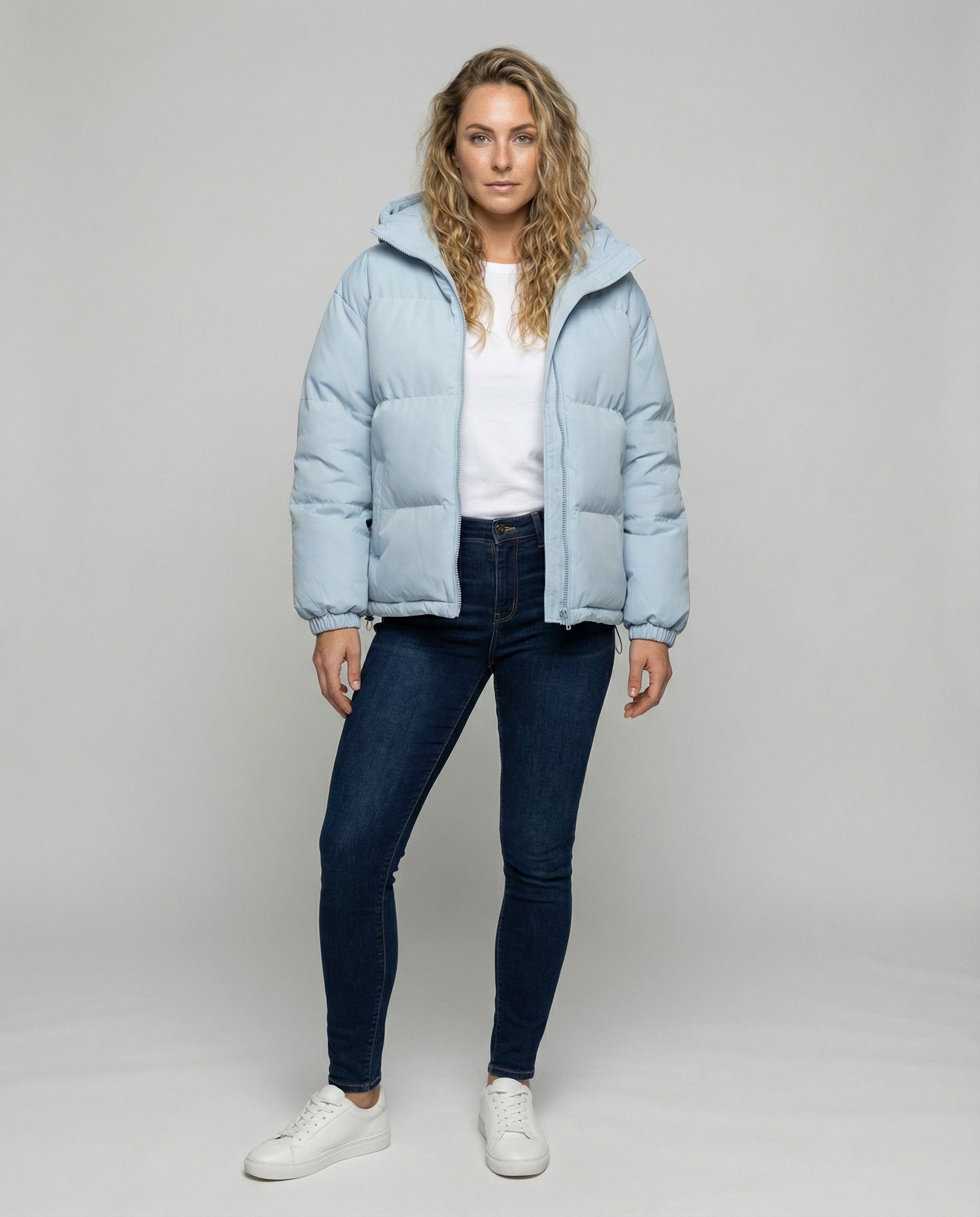 Warme Gepolsterte Jacke Kapuze Damen | R&B