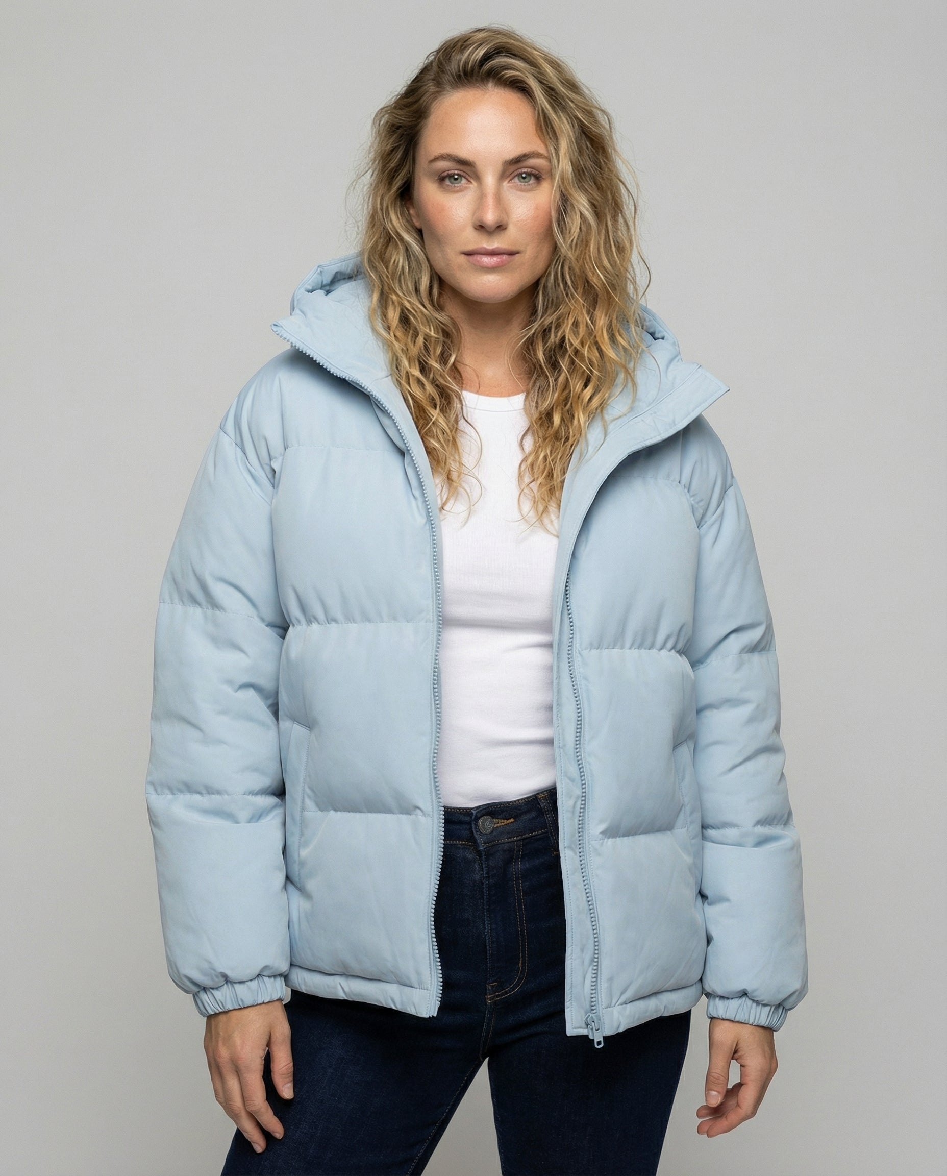 Warme Gepolsterte Jacke Kapuze Damen | R&B