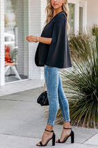 R&B | Rosiedress Offene Front Schlitzärmel Cape Jacke