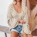 R&B | Gestreifter Strickpullover Für Modische Looks