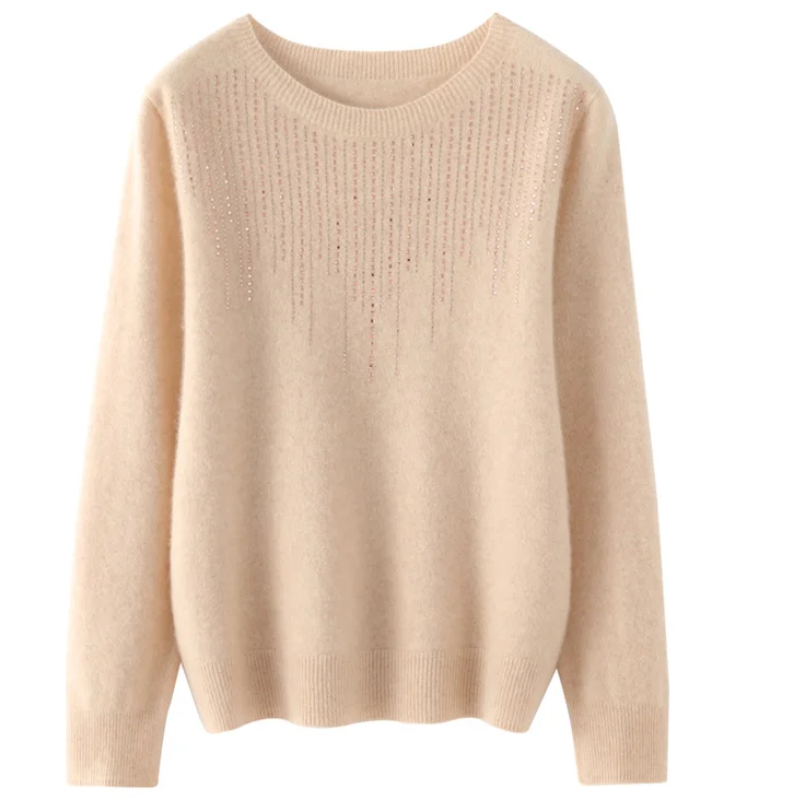 R&B | Sweatshirt - Weicher Strickpullover mit funkelnden Details