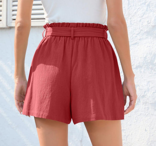 R&B | Shorts mit Rüschenrand und Schleife