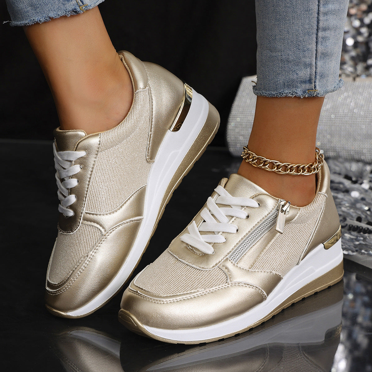 Orthopädische Schuhe mit seitlichem Reißverschluss R&B R&B