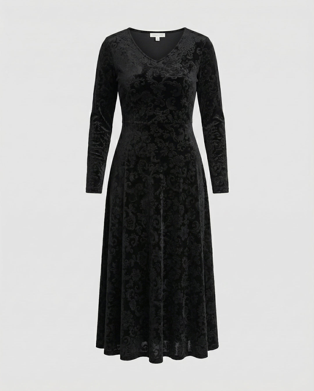 Figurschmeichelndes Ausgestelltes Kleid | R&B