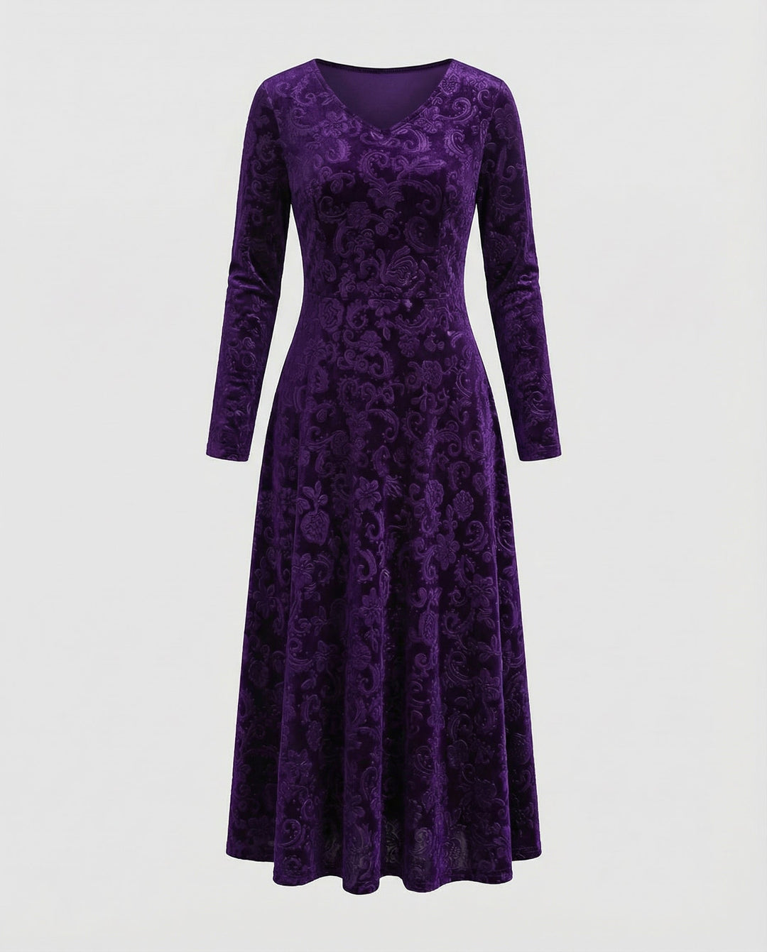 Figurschmeichelndes Ausgestelltes Kleid | R&B