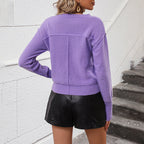 R&B | V-ausschnitt Strickpullover Acrylic Elegant, Bequem