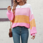 R&B | Strickpullover mit Farbblock