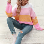 R&B | Strickpullover mit Farbblock