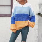 R&B | Strickpullover mit Farbblock