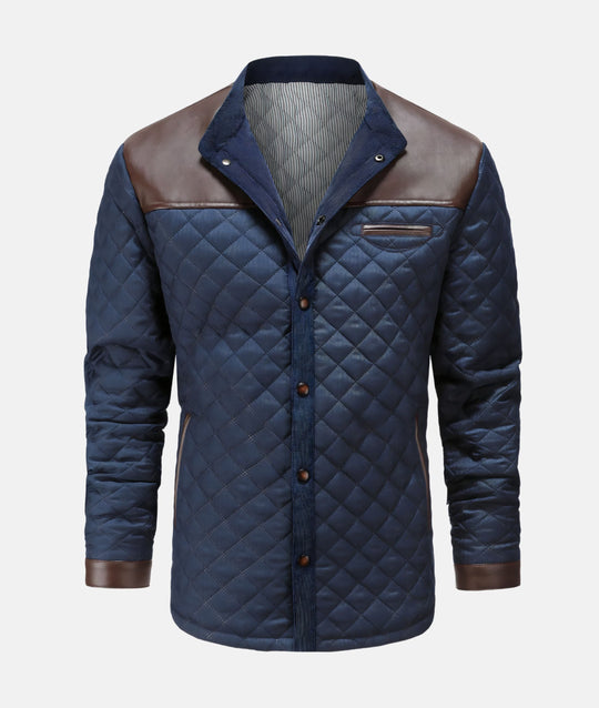 R&B | Herren Knopfleiste Steppjacke
