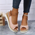 R&B | Orthopädische Keilsandalen mit Peep Toe