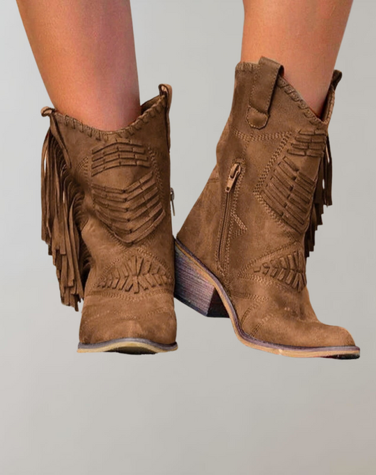 R&B | Western Cowgirl Stiefel mit Fransen