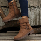 Vintage Schnalle Stiefeletten R&B