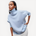R&B | Damenpullover mit lässigem Schnitt und hohem Kragen