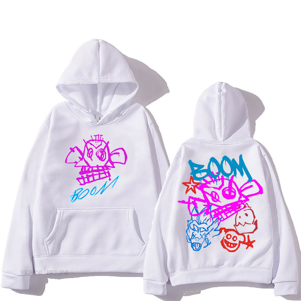 R&B | Arcane Jinx Cartoon Langarm-Hoodie