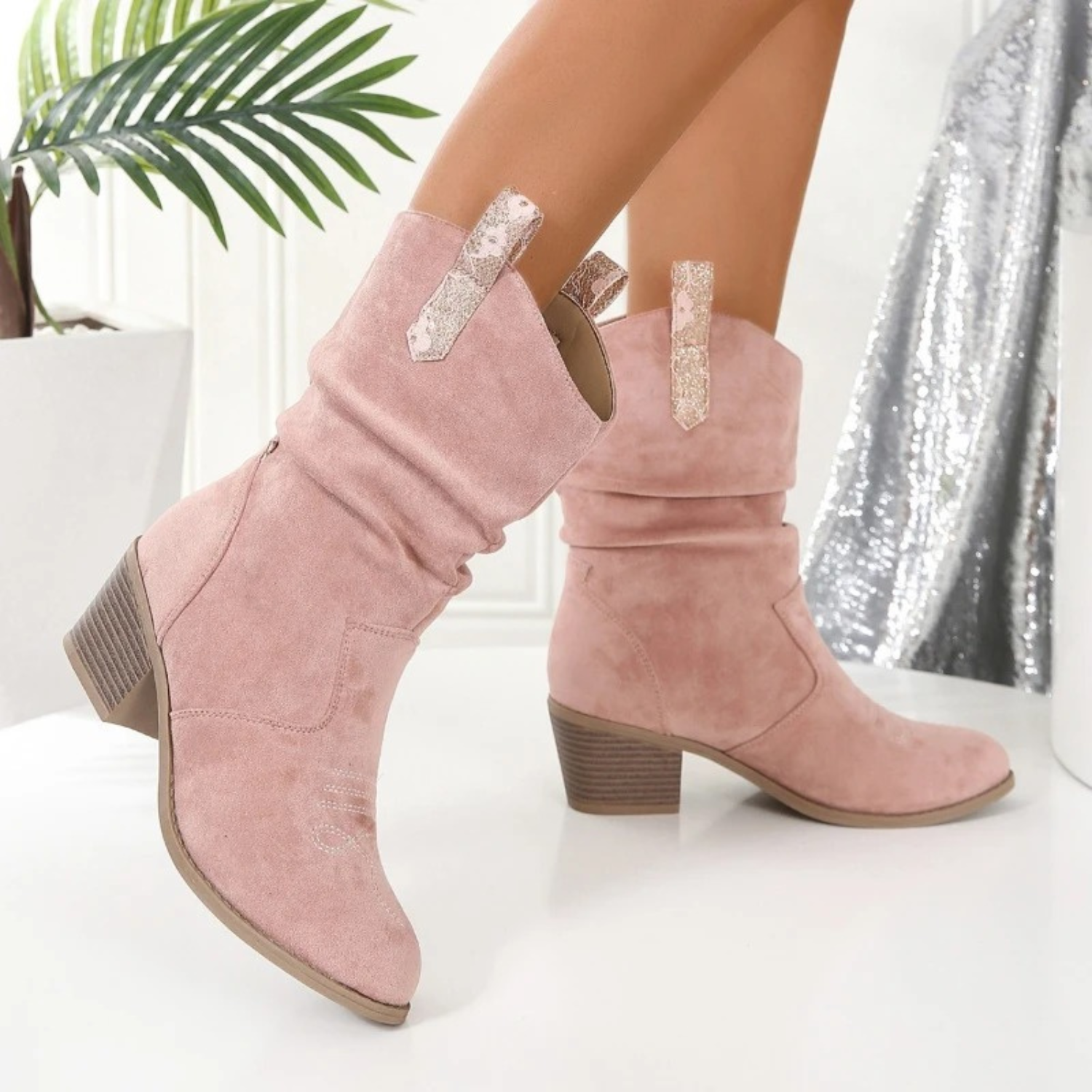 R&B | Stylische Chunky Heel Schicke Stiefel