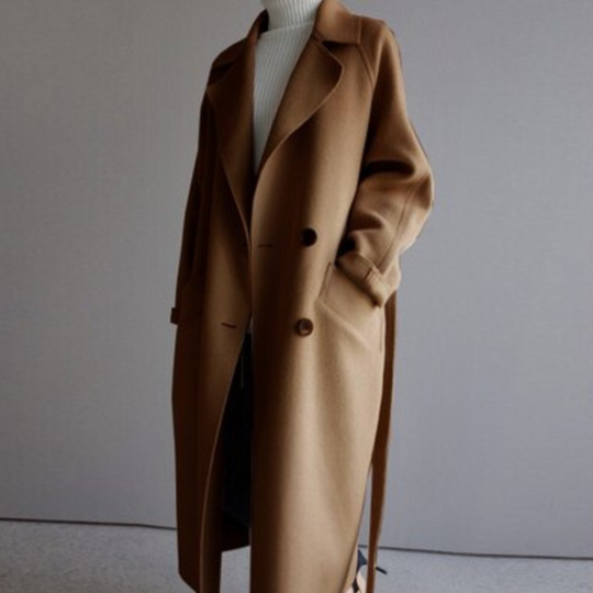 R&B | Damen Warme Trench Mantel - Langarm