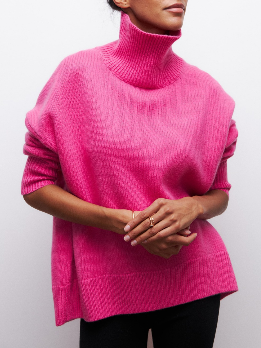R&B | Modischer Hoher Halspullover