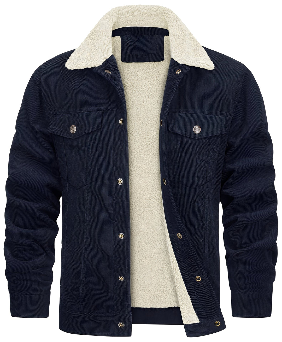 R&B | klassische Cord-Plüschjacke für Männer