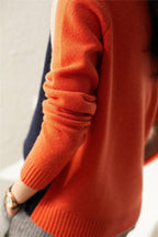 R&B | Pullover mit Farbblock-Design und Modernem Schnitt - Perfekt für Büro und Freizeit