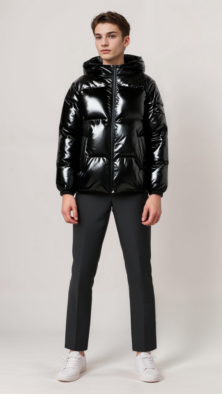 R&B | Gepolsterte Winterjacke mit Kapuze Polyester Warm und Wasserabweisend