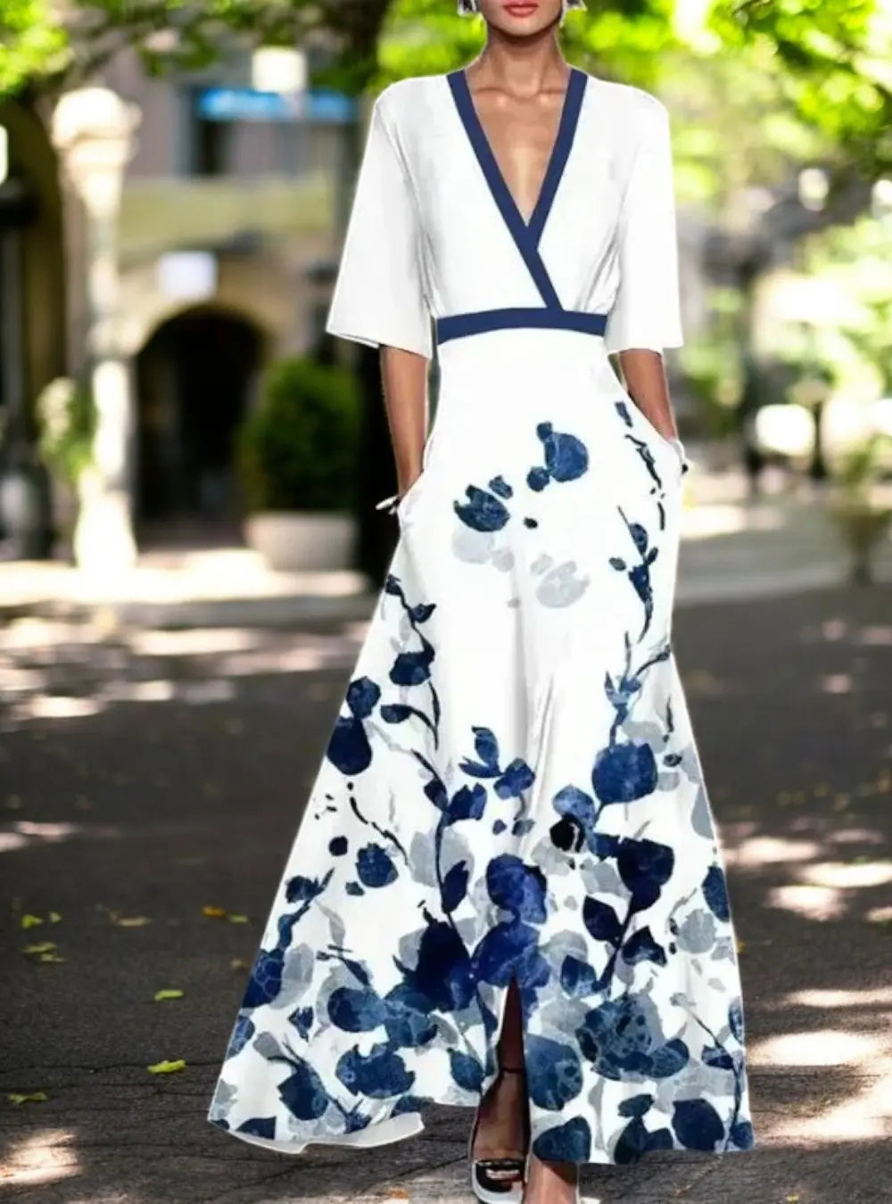 R&B | Farbliche Maxi-Kleid