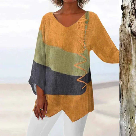 R&B | Drei-Farben Stilvolles Shirt
