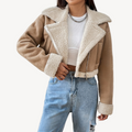 R&B | Damen Kunstfell Wildlederjacke