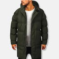 R&B | Gestepptes Pufferjacke Kapuzenjacke in Knielänge
