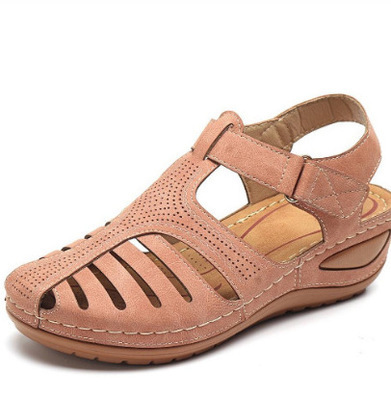 Khaki Leder SommerkomfortSandalen R&B