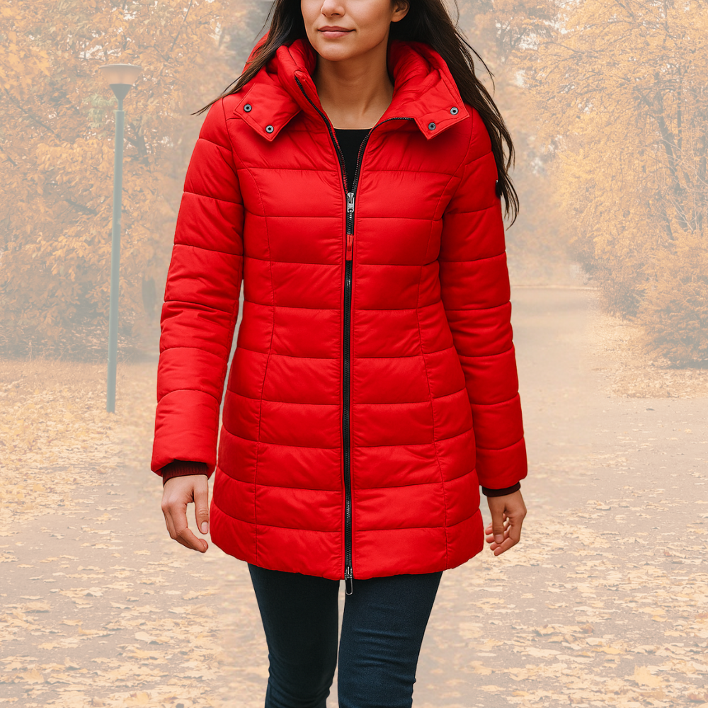 R&B | Wattierte Winterjacke mit Kapuze