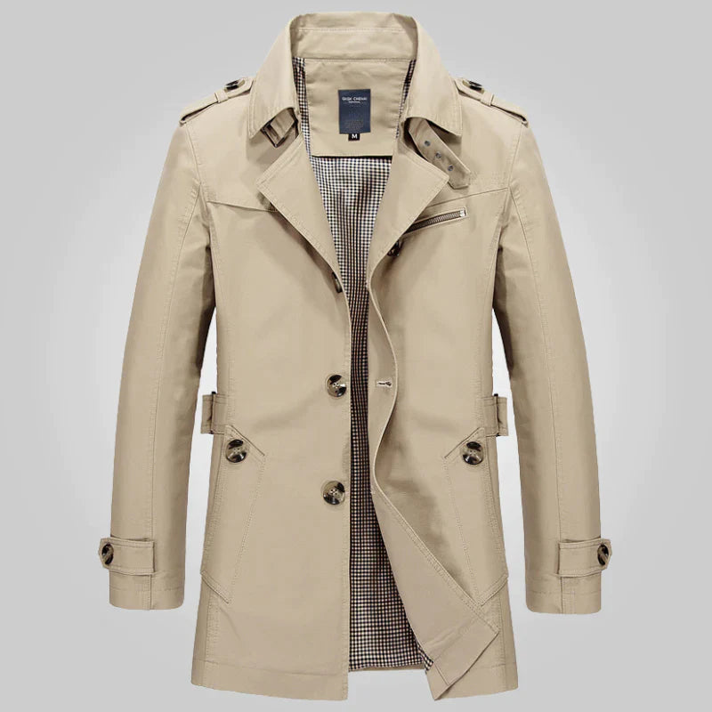 R&B | Stilvoll Eleganter Formeller Winter-Trenchcoat für Männer