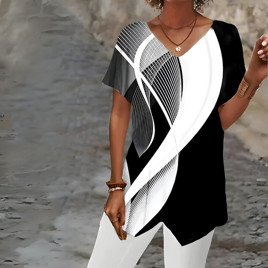 R&B | Stylisches Hemd mit V-Ausschnitt